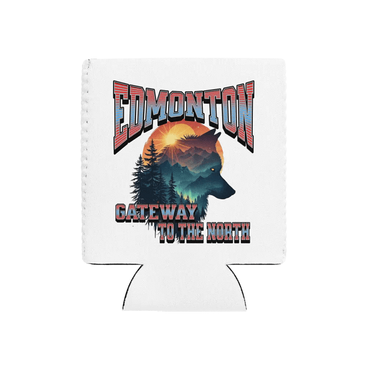 Edmonton Gateway To The North Wolf Can Cooler product image (1)