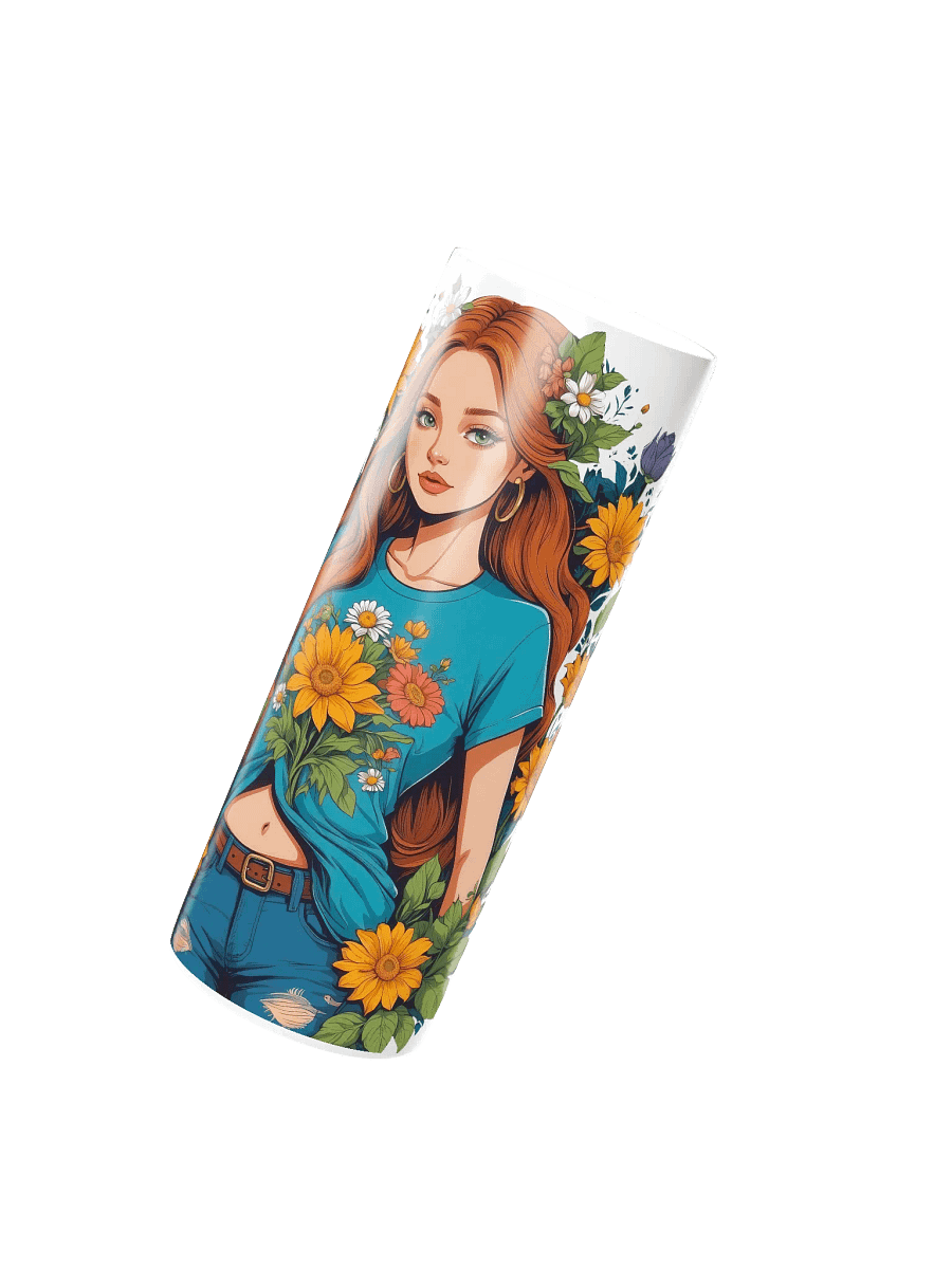 Bloomcore Flower Girl 20 oz Skinny Stainless Steel Tumbler - White - v1 product image (3)