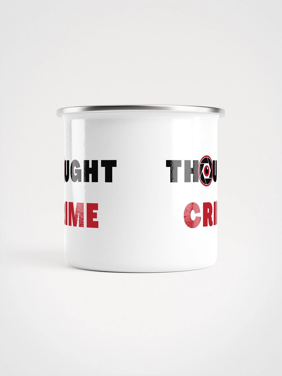 Enamel mug thought crime product image (5)
