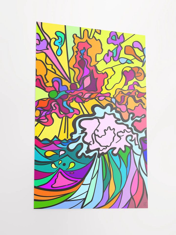 Vibrant Matte Poster Print: Elevate Your Space! – Wave at Sunset product image (2)