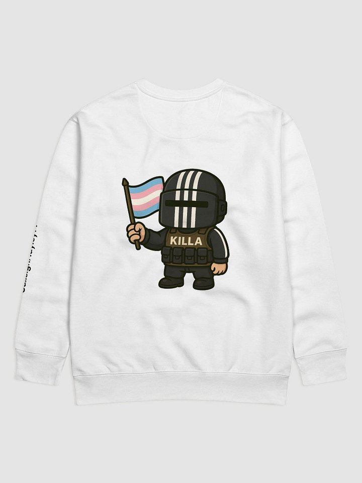 Raid With Pride – Trans Edition Sweatshirt (White) product image (2)