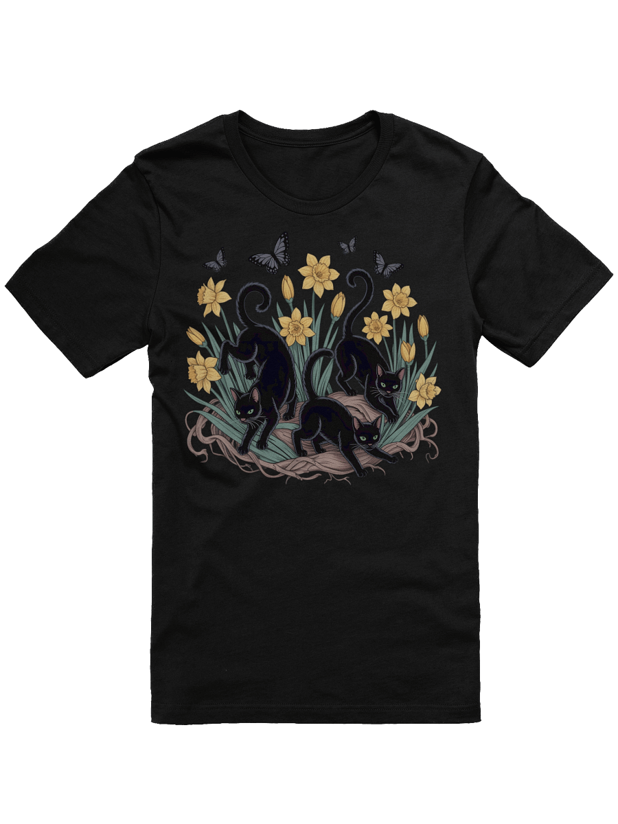 Midnight Garden Cats T-Shirt product image (1)