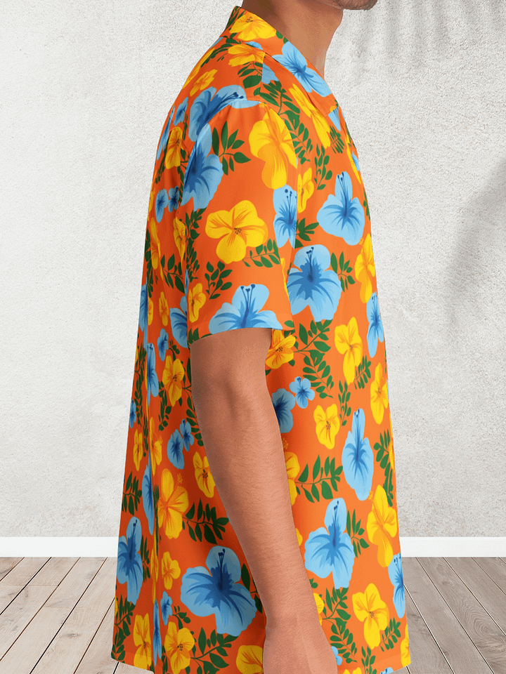 Future Island Orange Hawaiian Shirt product image (2)