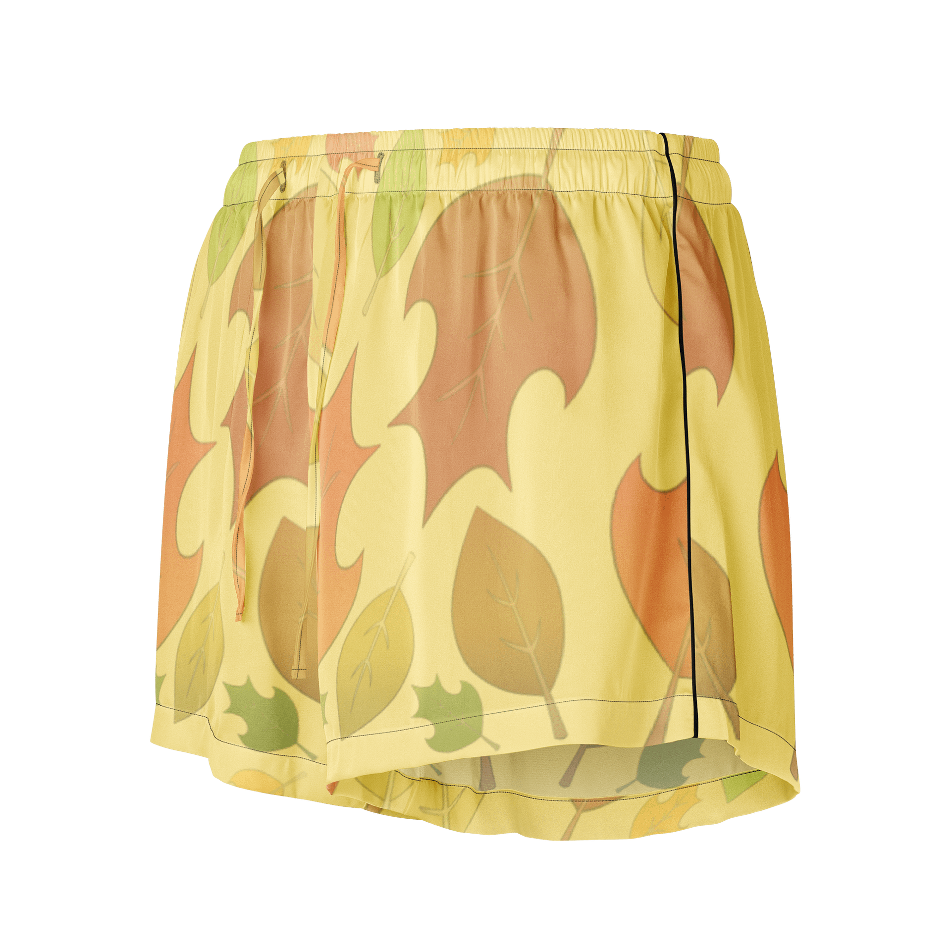 "Falling Leaves" Pattern - Women's Pajama Shorts product image (1)