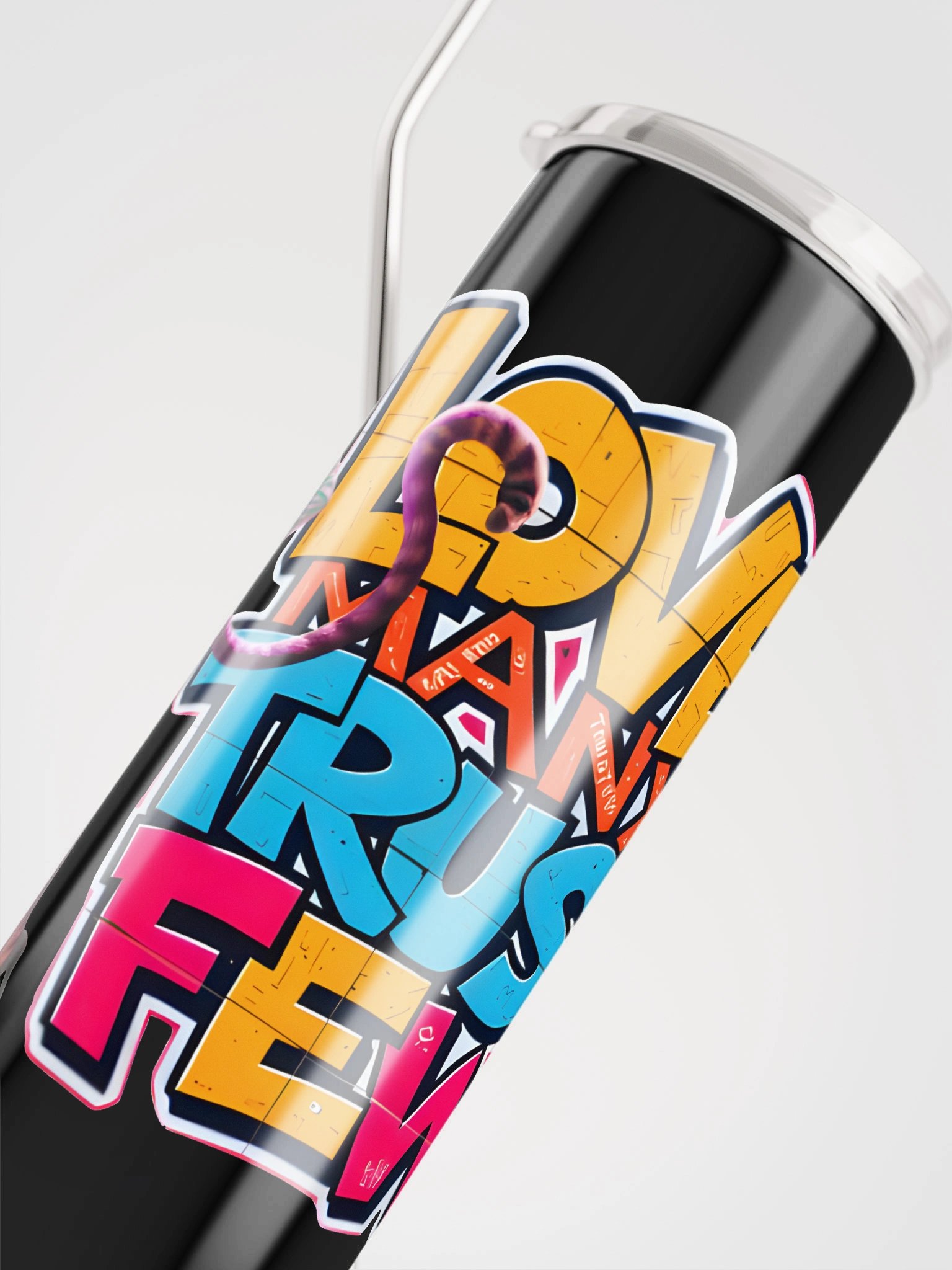 Confident Cat Stainless Steel Tumbler product image (4)