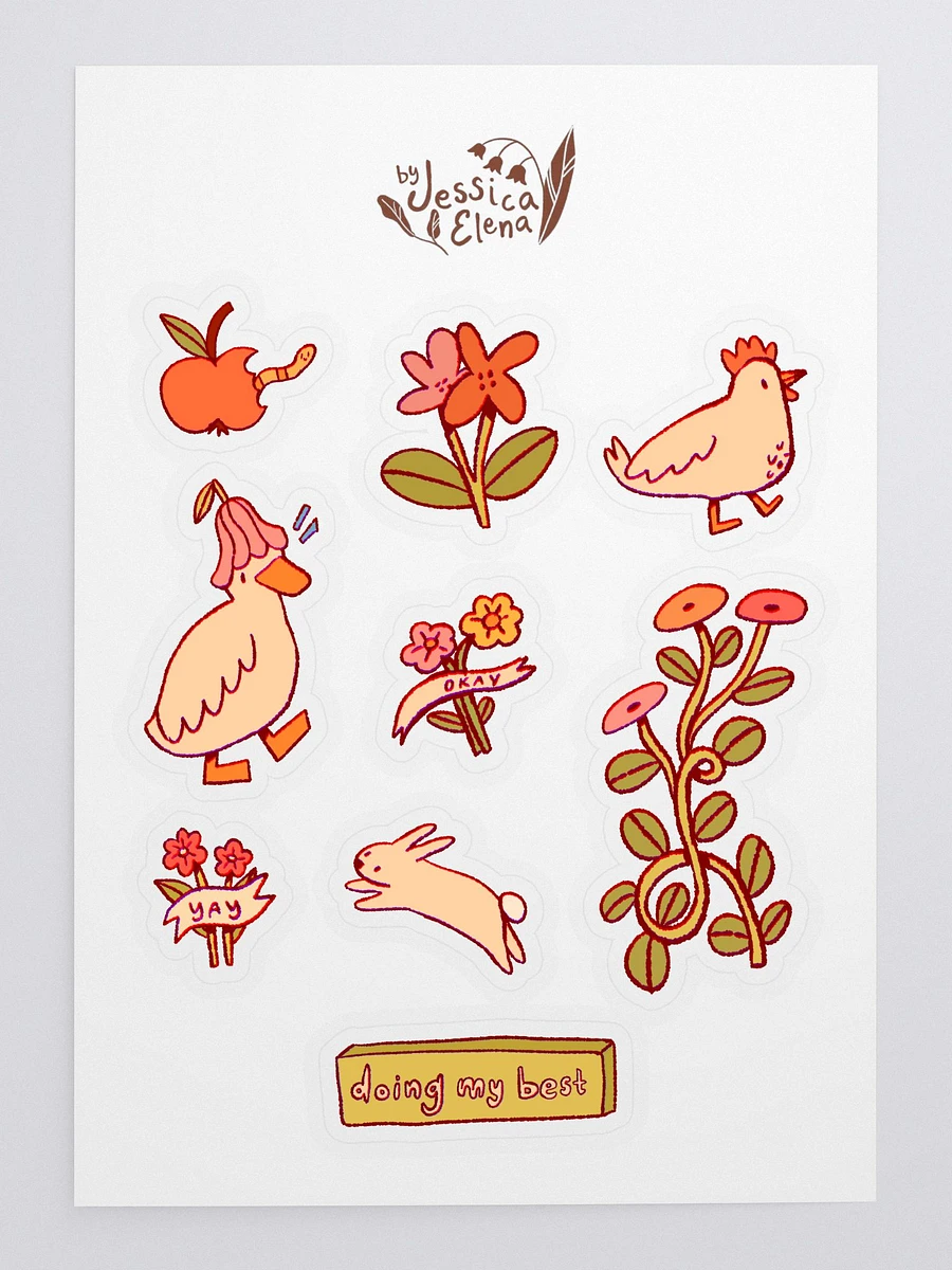 Doing My Best Sticker Sheet product image (3)