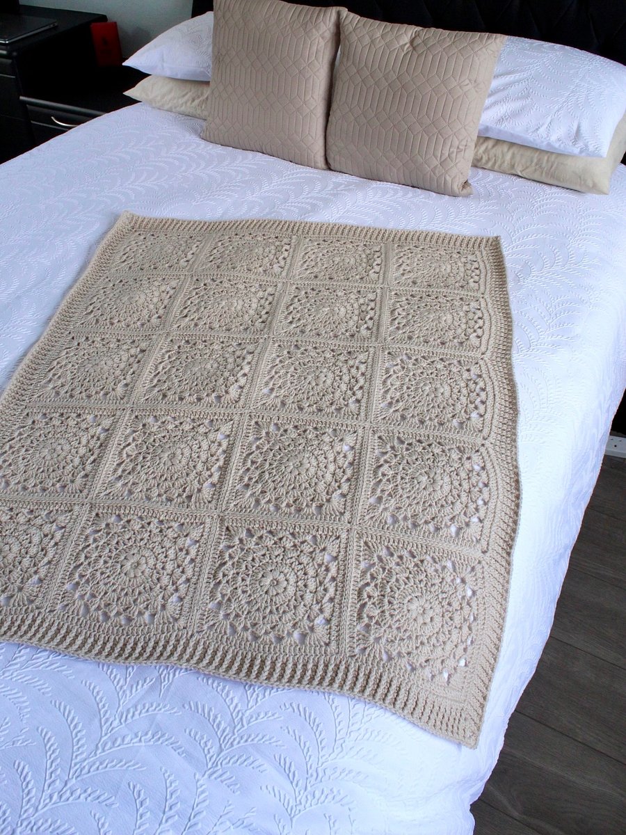 Lace Crochet Squares Blanket Pattern eBook product image (6)