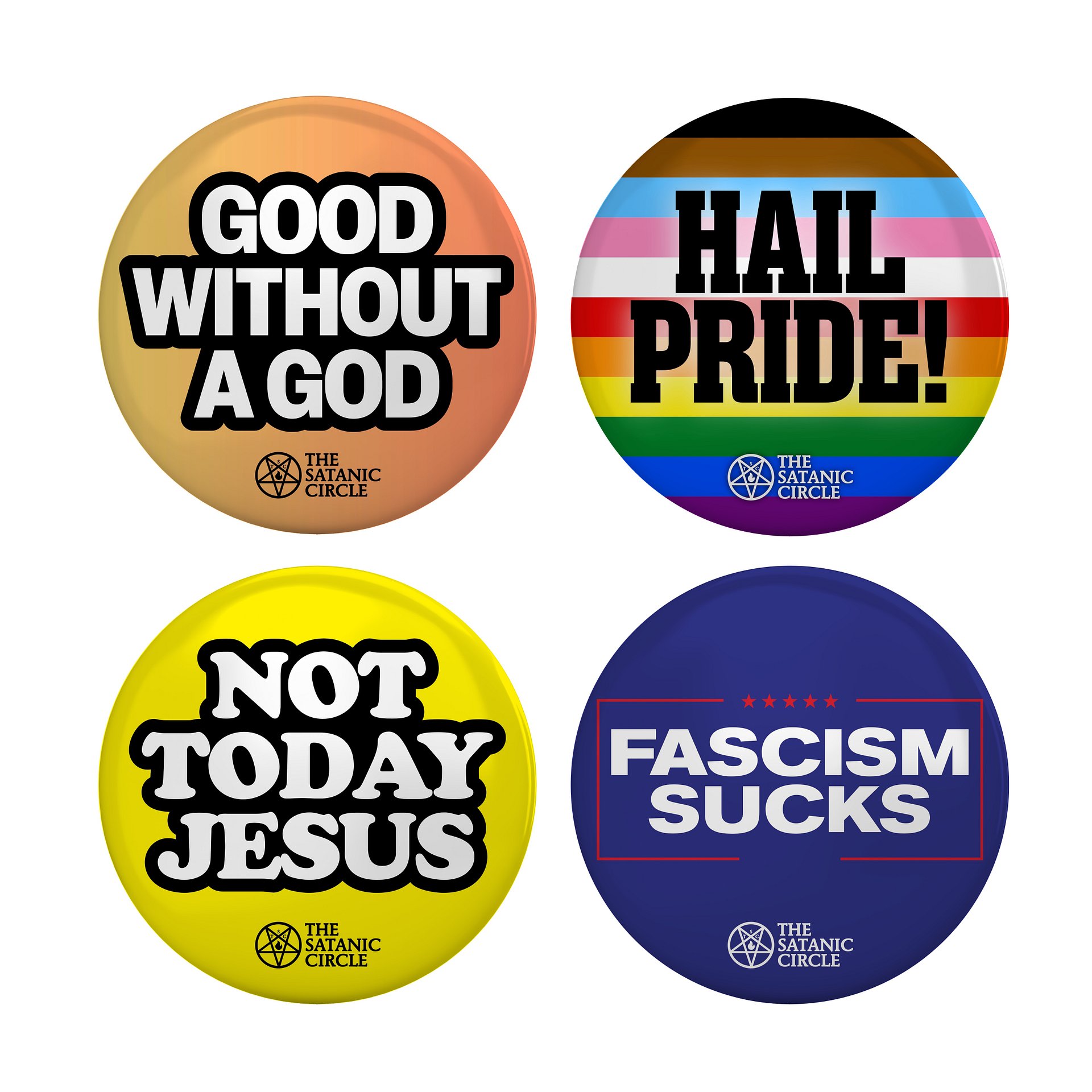 The Satanic Circle - 4 Button Pack (2.5 in.) product image (1)