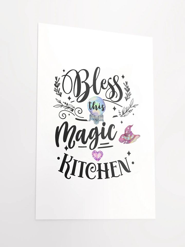 Bless This Magic Kitchen POSTER - Witchy, Kitchen Witch, Magic Kitchen Gift product image (2)