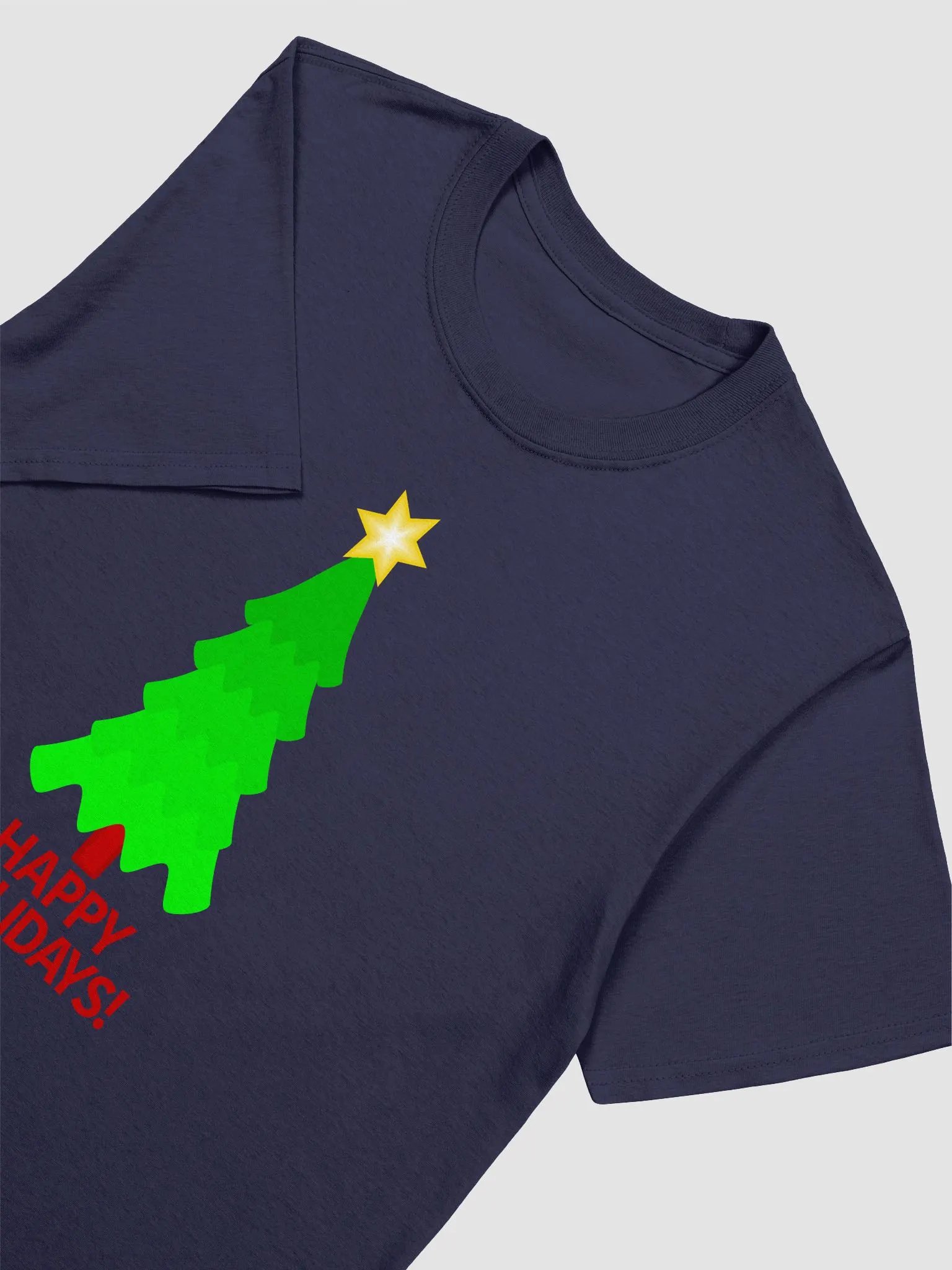 Christmas Tree With Bright Star Unisex Softstyle T-Shirt product image (20)