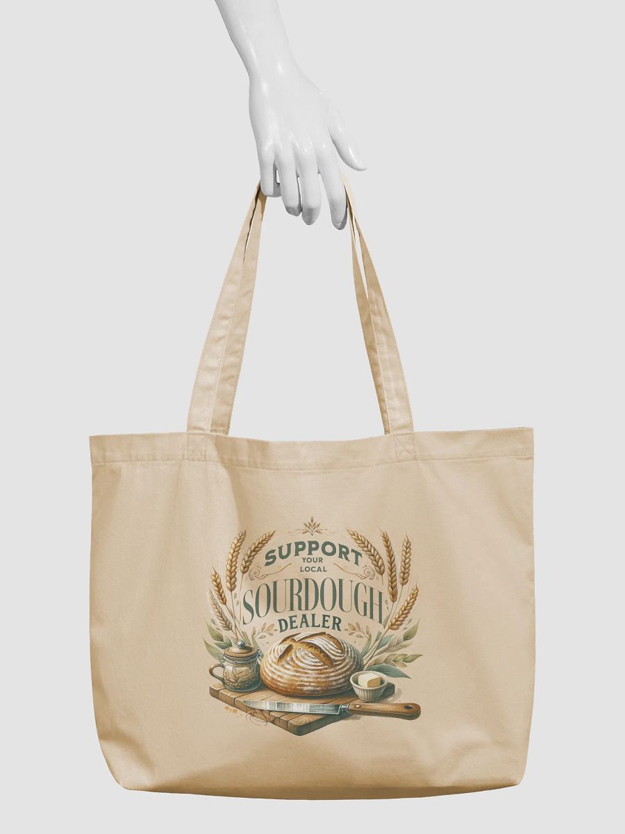 Support Your Local Sourdough Dealer Canvas Bag Beige product image (3)