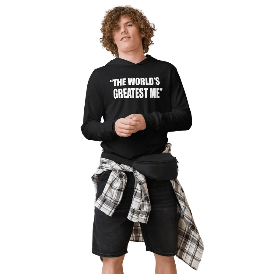 The World's Greatest Me Hooded Long Sleeve Tee product image (6)