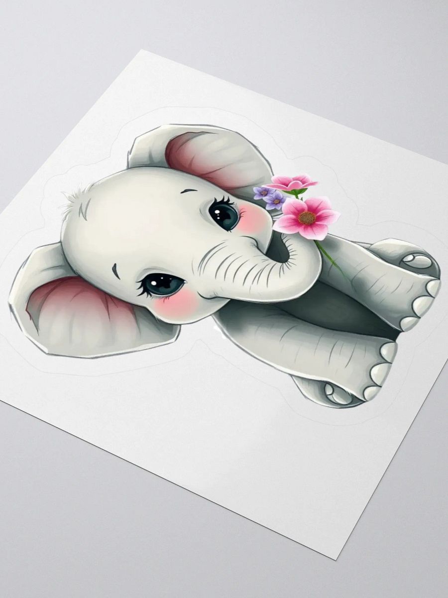Baby Elephant Kiss Cut Stickers product image (9)