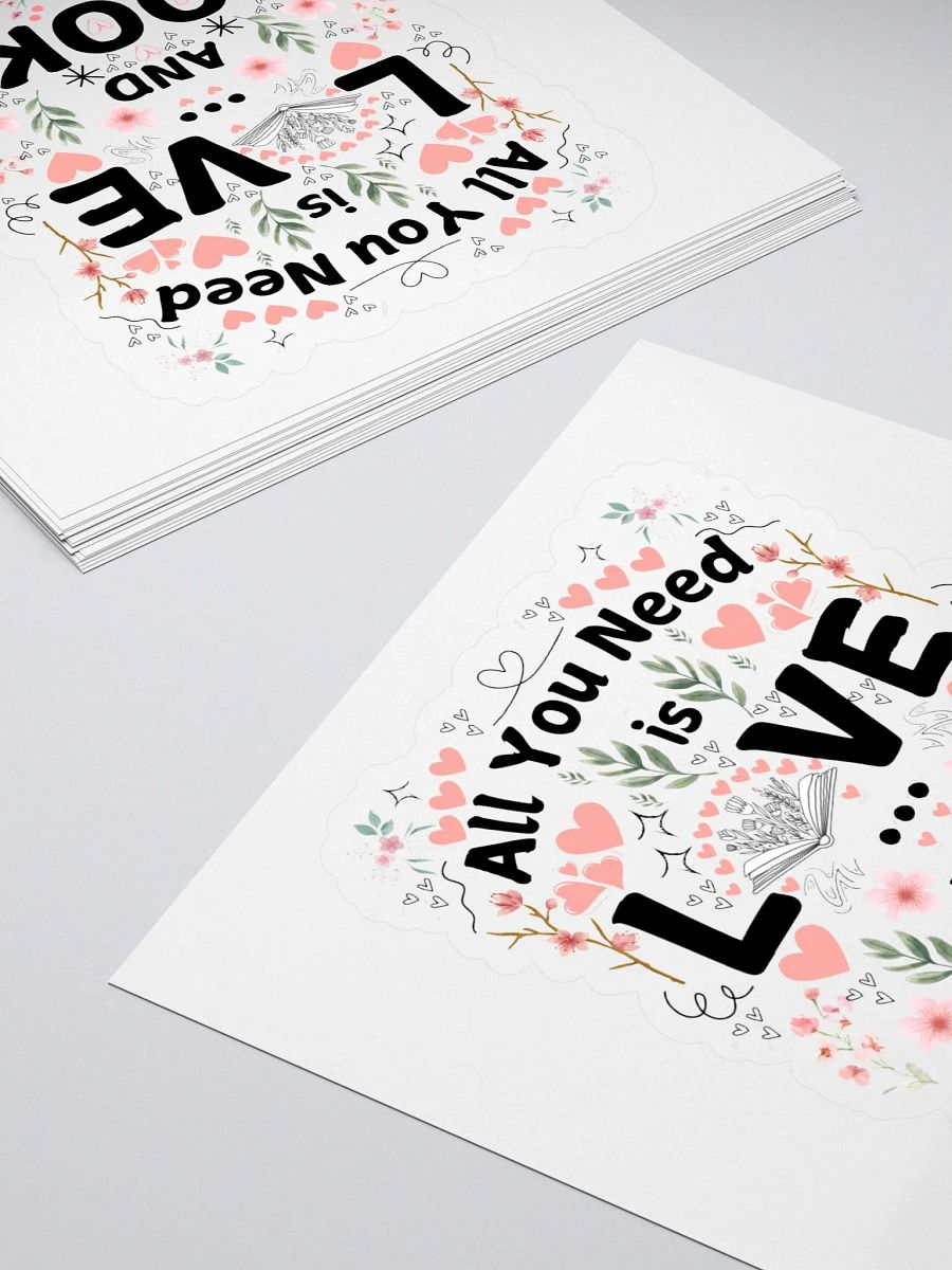 All you need is love ... and books sticker product image (3)