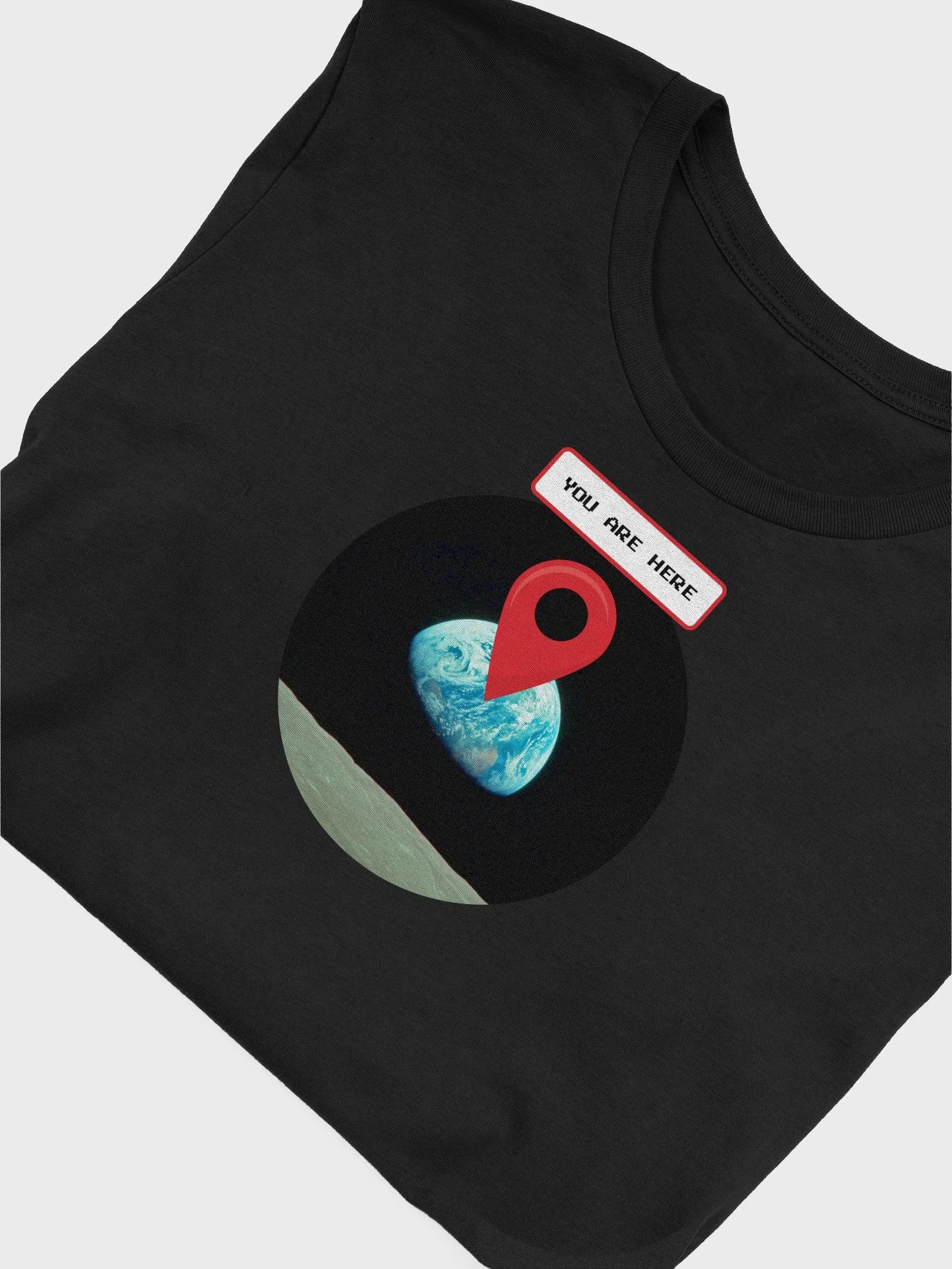 You are here: Earthrise. NASA Apollo 8 — Short-Sleeve Unisex T-Shirt, Space T-Shirt product image (2)