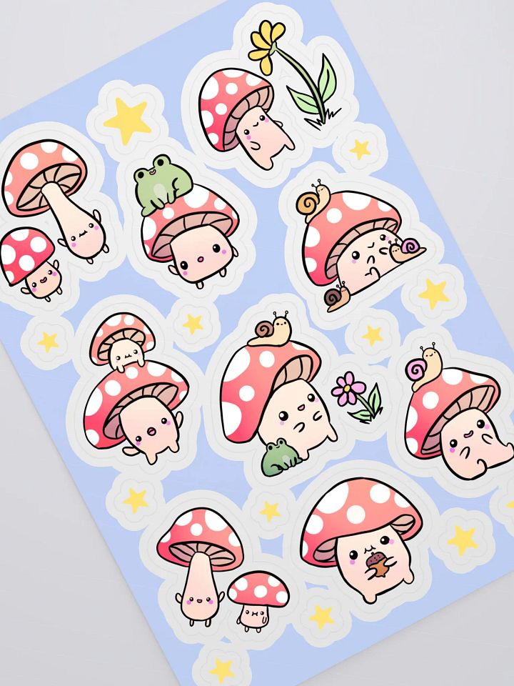 Whimsical Mushroom and Friends Sticker Sheet product image (2)