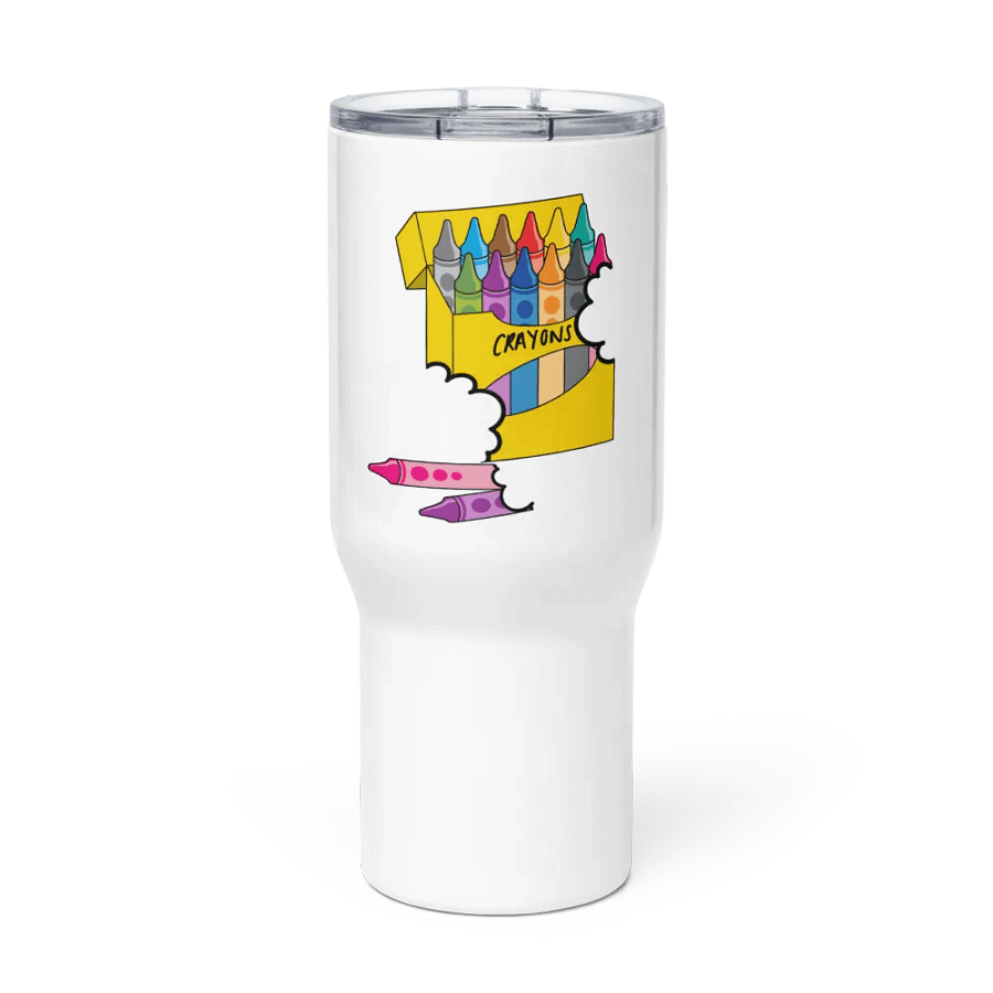 Colorful Crayon Sketch Travel Mug product image (3)