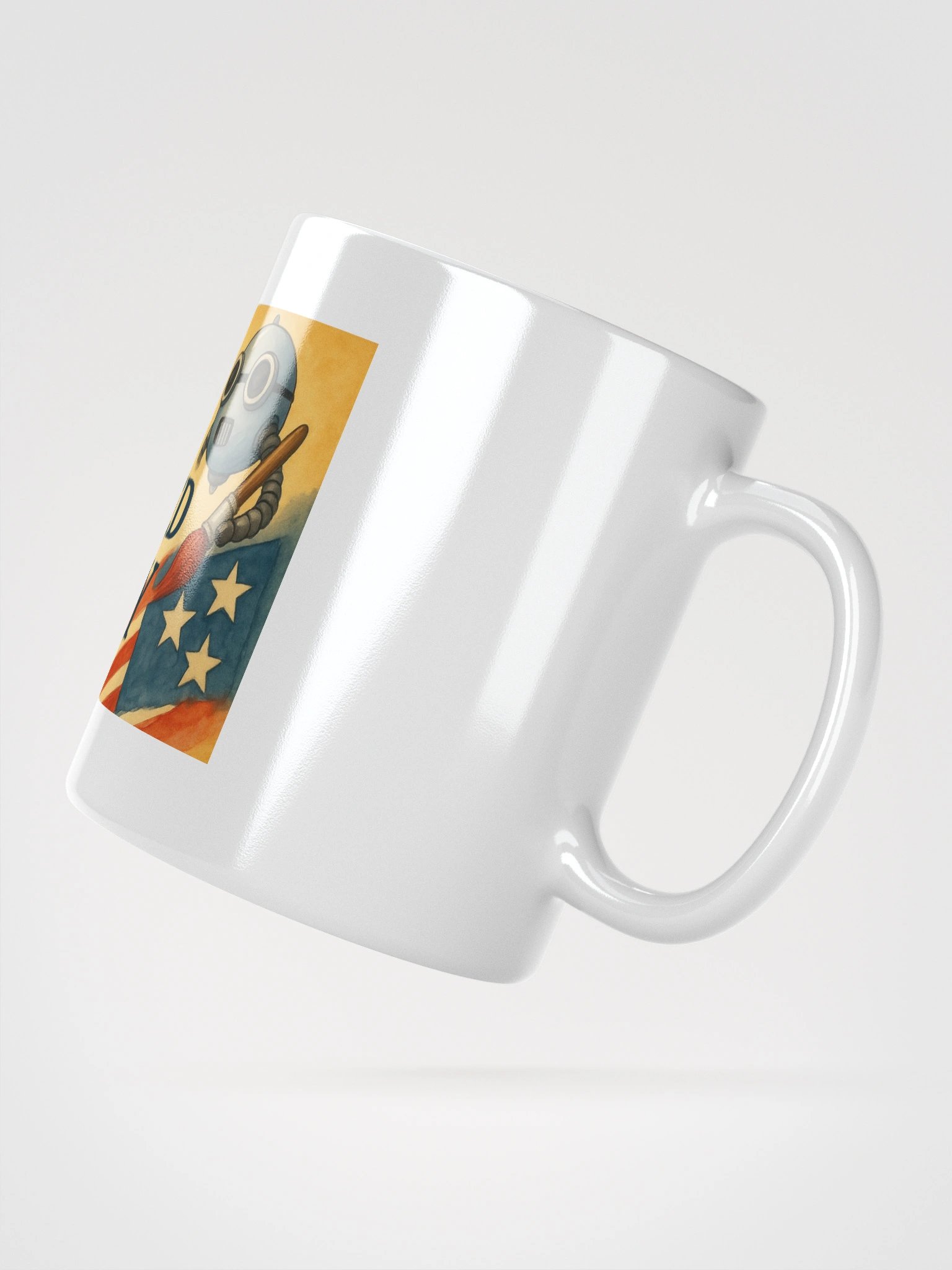 The AI Illustrated History Mug – Vintage Retro Robot product image (5)