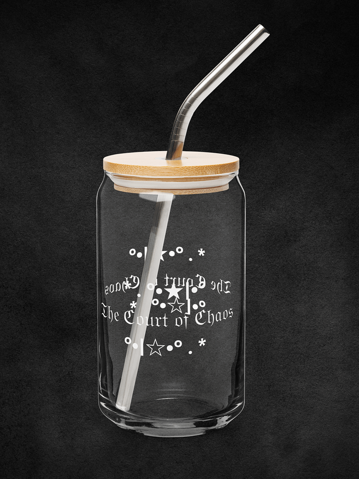 The Court of Chaos Glass with Lid and Straw product image (1)