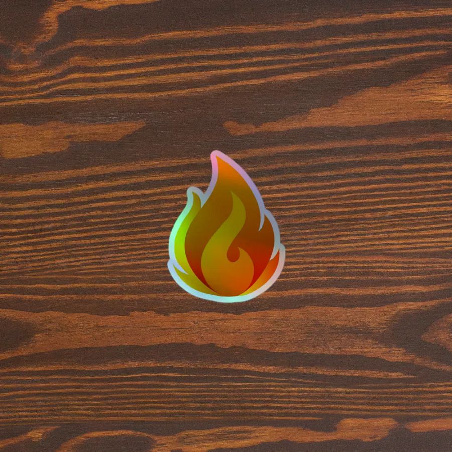 Fire Holographic Sticker Sheet product image (3)