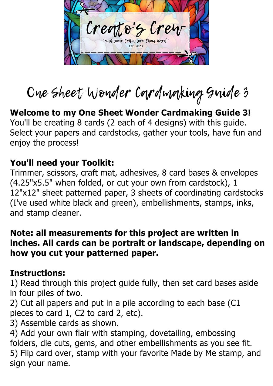 One Sheet Wonder Guide 3 product image (2)
