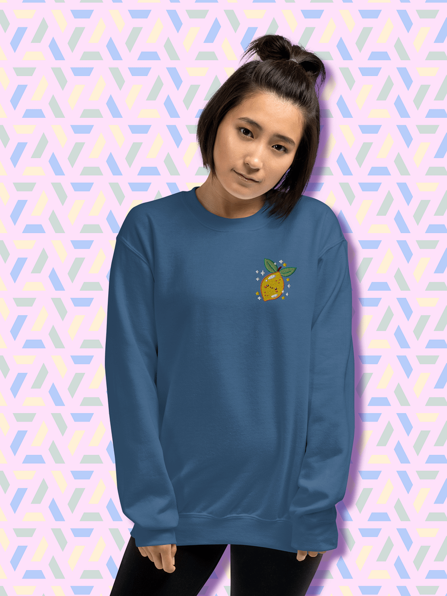 Whimsical Lemon Smiles Crewneck product image (2)