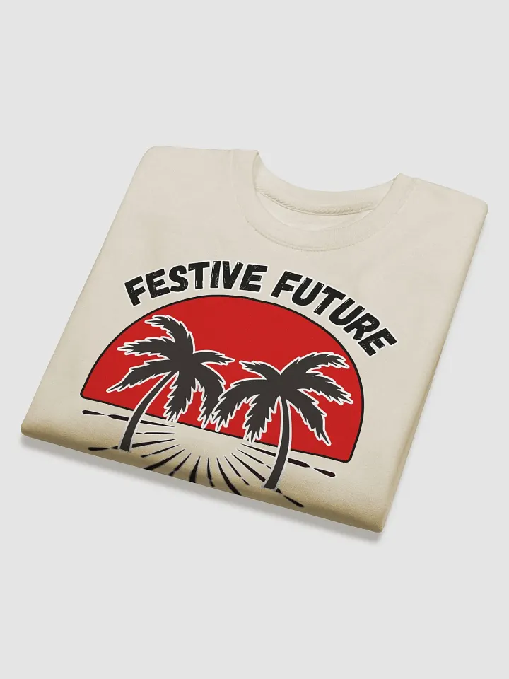 Festive Future - Sunset Beach Scene Sweatshirt product image (1)