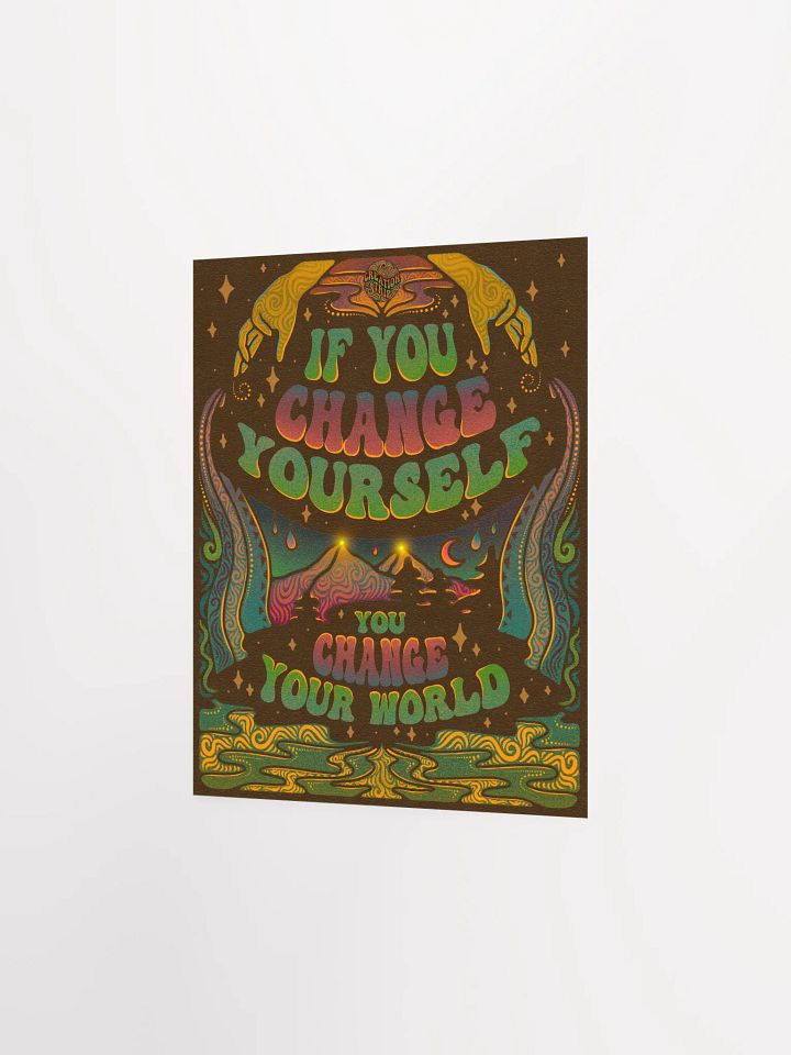 Matte Poster - Change Yourself, Change Your World product image (3)