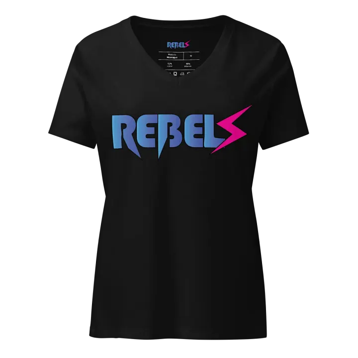 Woman's V Neck | Black | Blue/Pink product image (1)