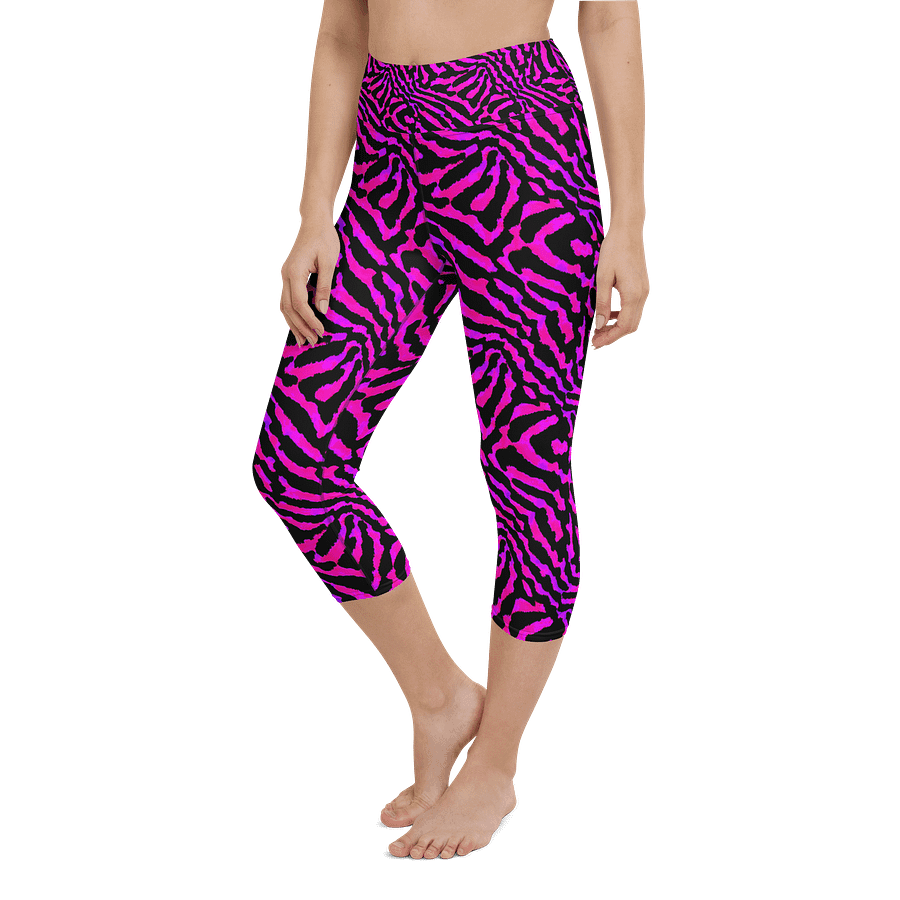 Purple Zebra Capri Leggings product image (6)