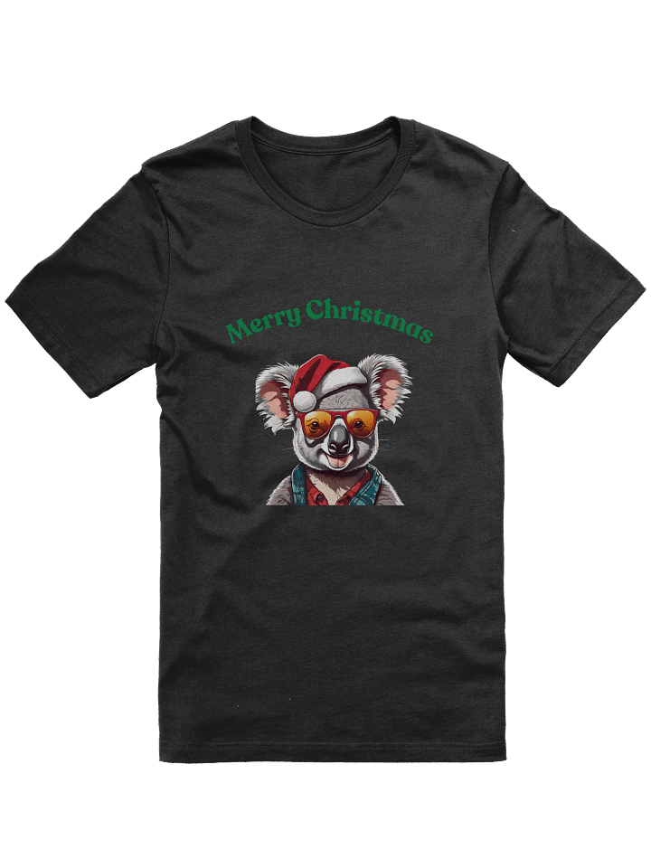 Festive Koala Merry Christmas T-Shirt - Green product image (1)