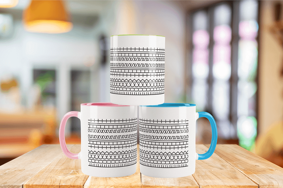 Fuck This Shit Geometric Ceramic Mug product image (1)