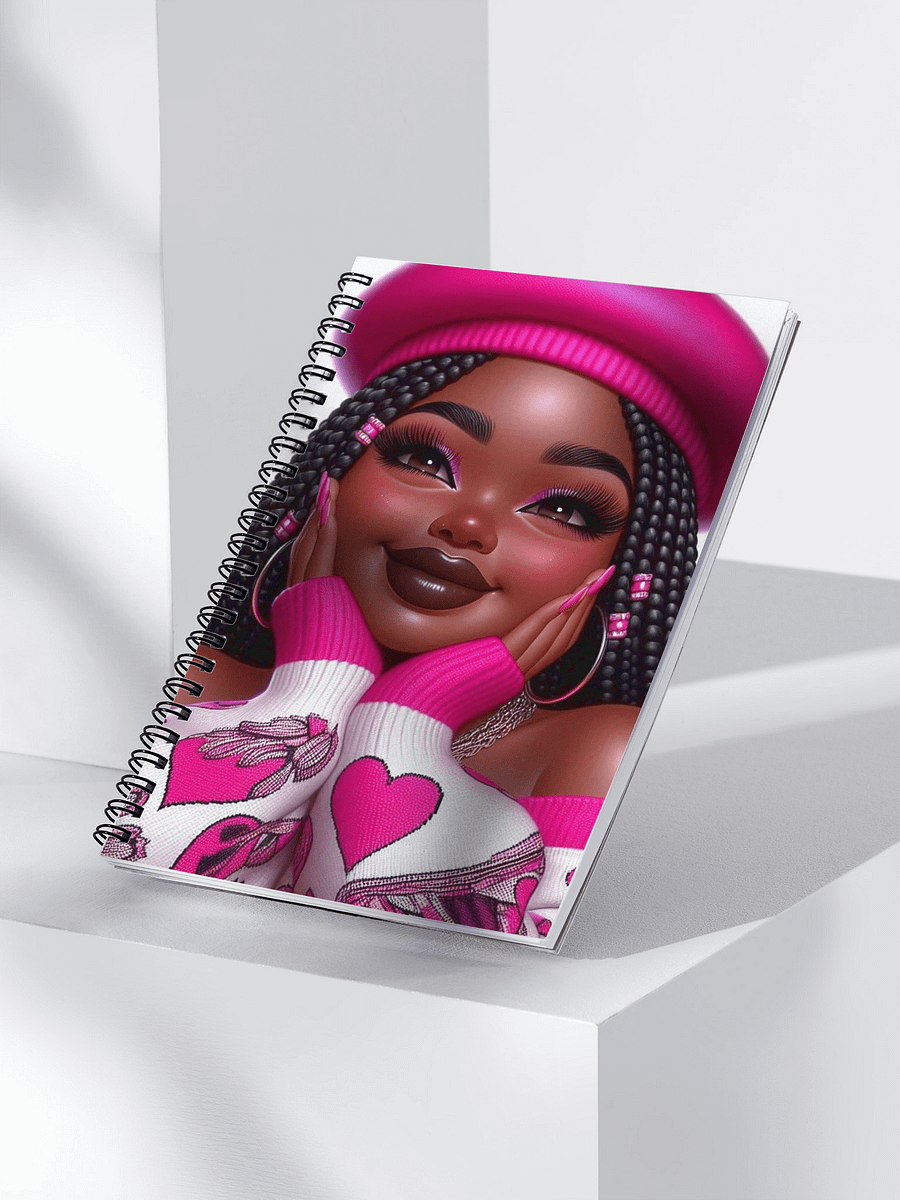 Vibrant Pink Beret Spiral Notebook product image (3)