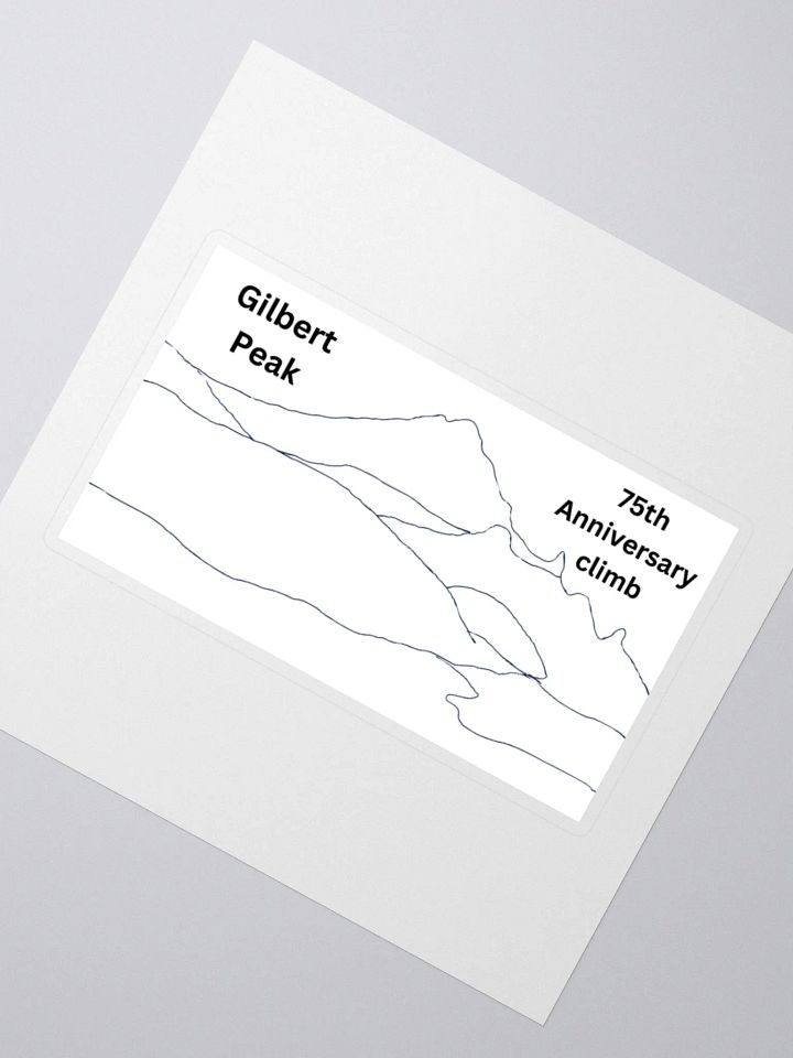 Gilbert Peak 75th Anniversary climb sticker product image (2)