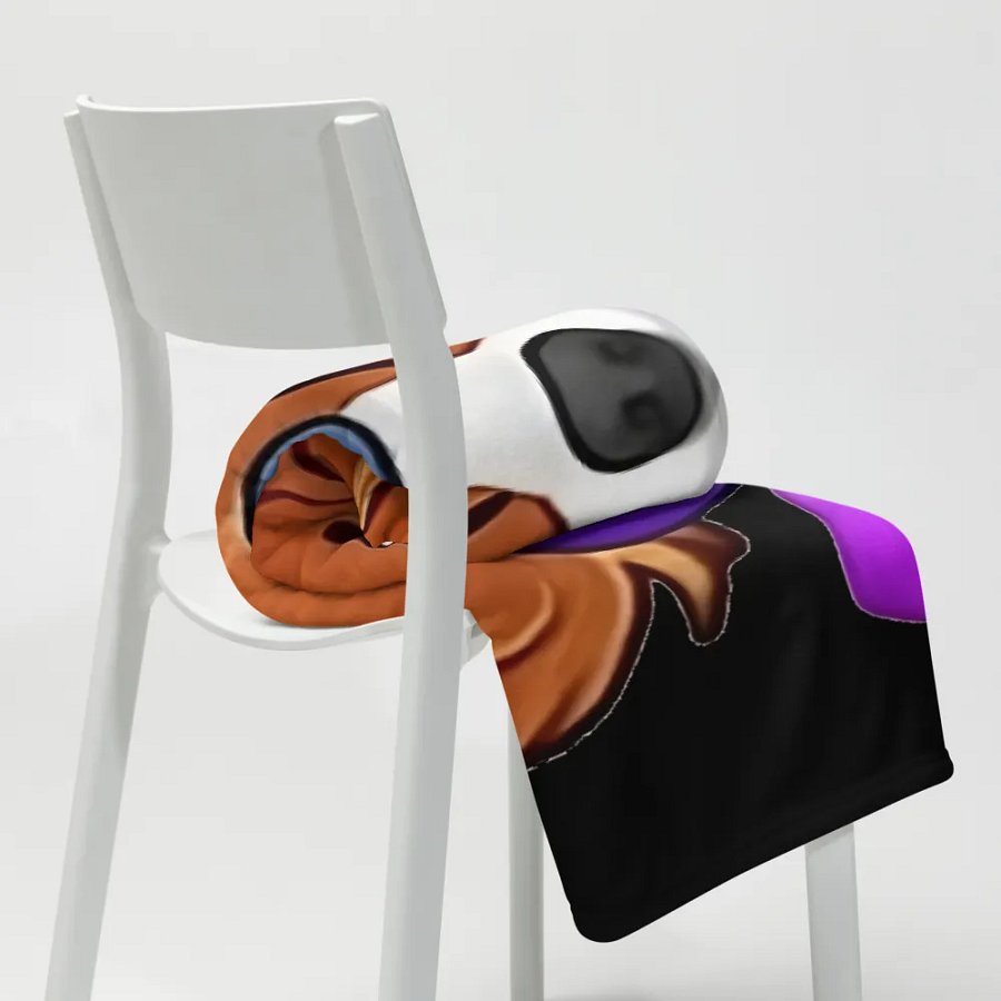 Playful dog Throw Blanket product image (20)