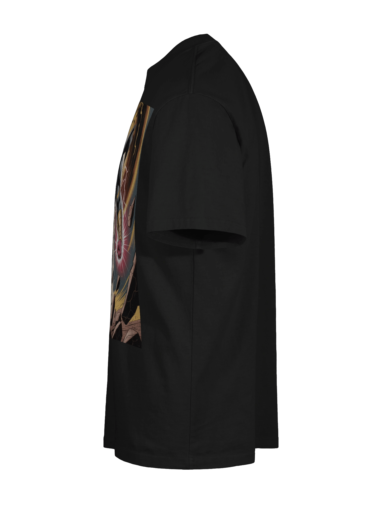 Black Adam Kahndaq Fury Oversized Faded T-Shirt – Shazam Lightning Eclipse product image (10)