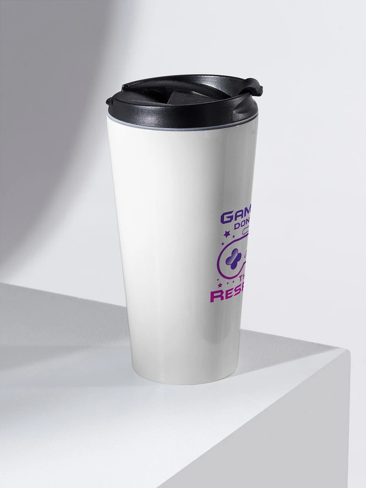 Gamers Don't Die Stainless Steel Travel Mug product image (2)