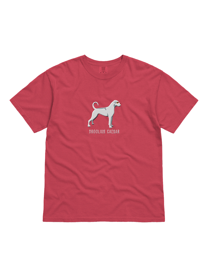 Droolius Caesar T-Shirt(Embroidered) of a Boxer(White) product image (41)