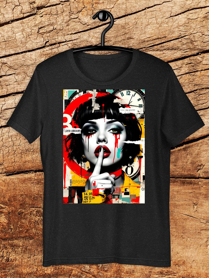 "Our Secret" Enigmatic Modern Art Graphic Unisex T-Shirt product image (1)