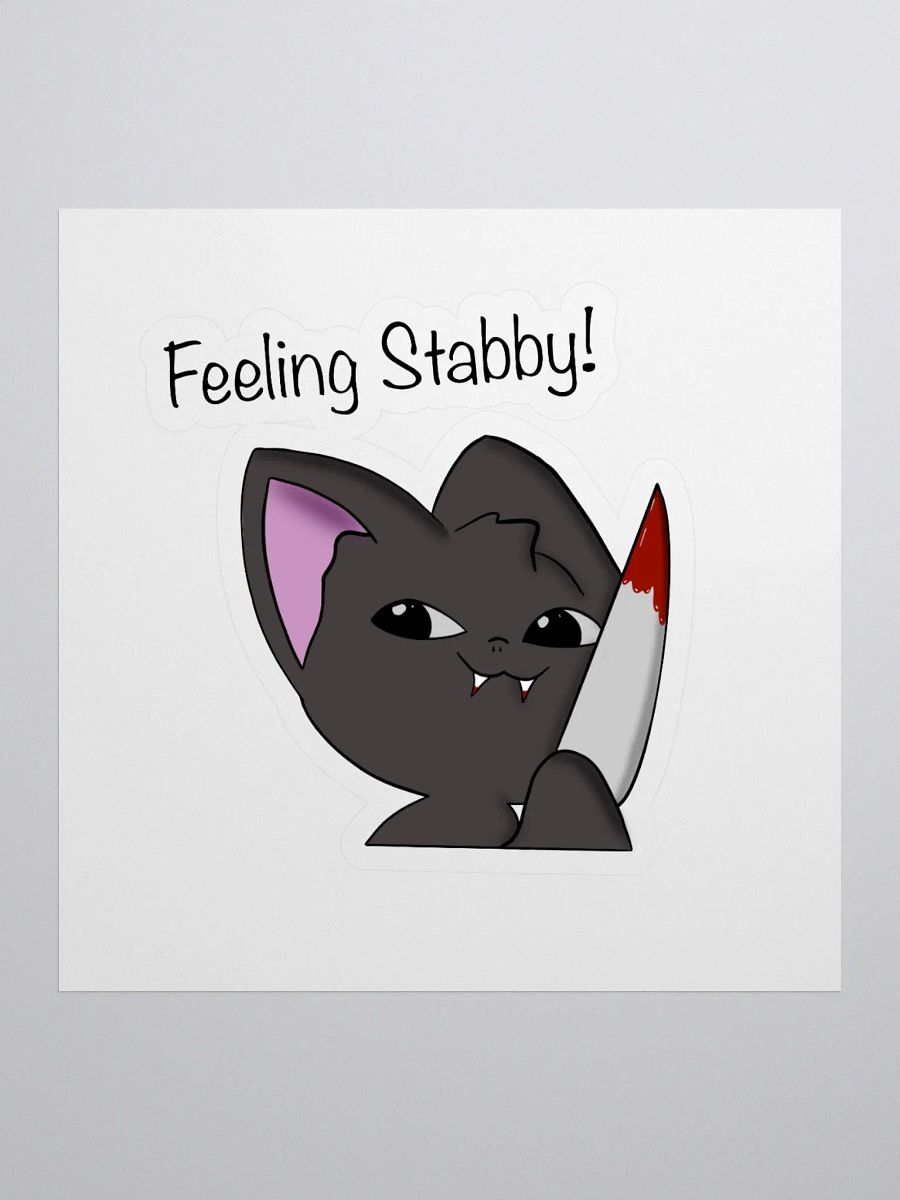 Feeling Stabby Sticker product image (1)
