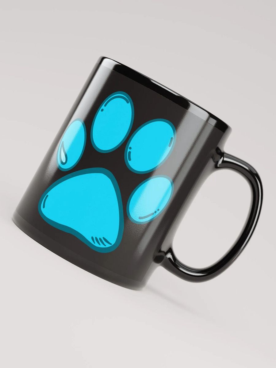 (Black) Light Blue Paw Mug product image (7)