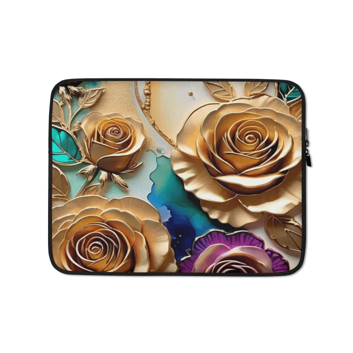 Golden Rose Luxe Laptop Sleeve product image (1)