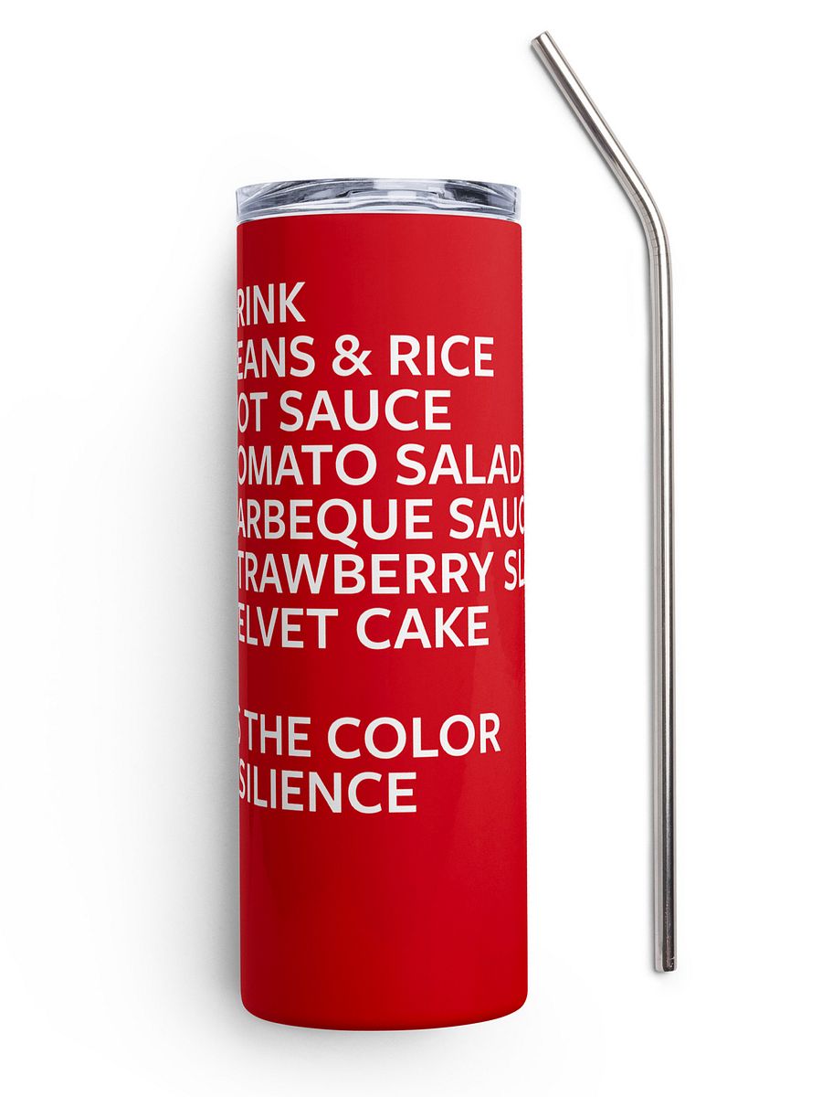 “Red is the Color of Resilience” Tumbler Image 6