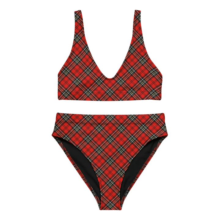 Red Vintage Plaid Bikini product image (2)