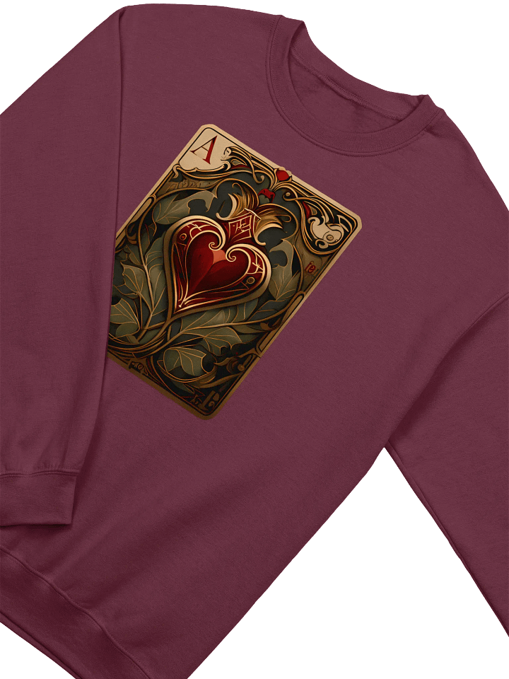Ace of Hearts Art Nouveau Crewneck Sweatshirt product image (22)