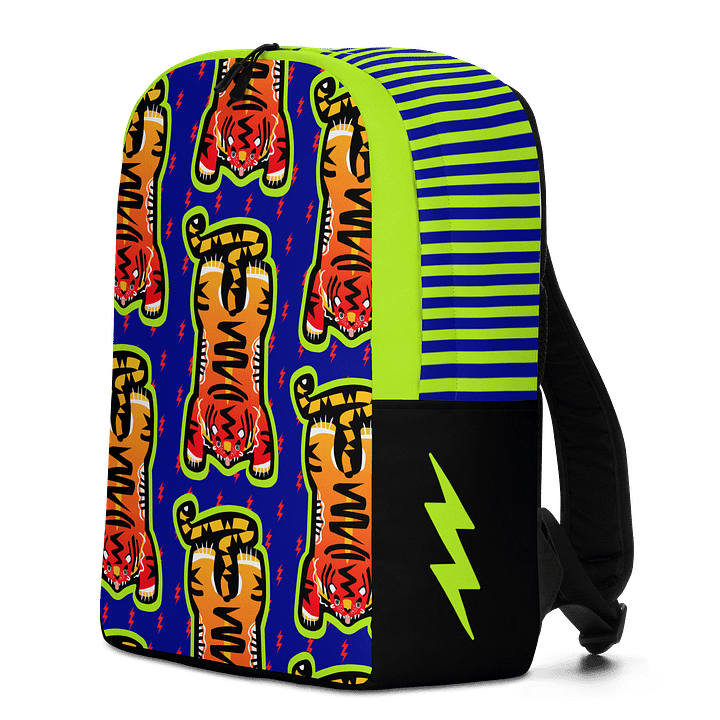 Lime & Blue Tiger Backpack - Electric Tiger Club product image (1)