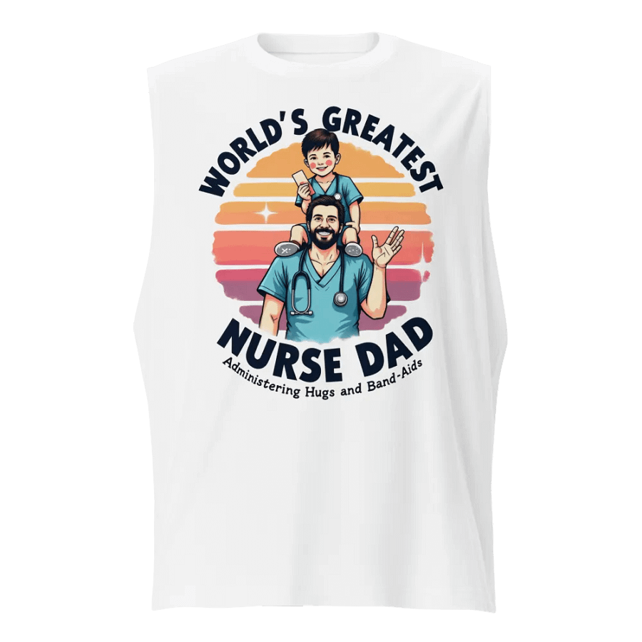 World's Greatest Nurse Dad Muscle Tank product image (1)