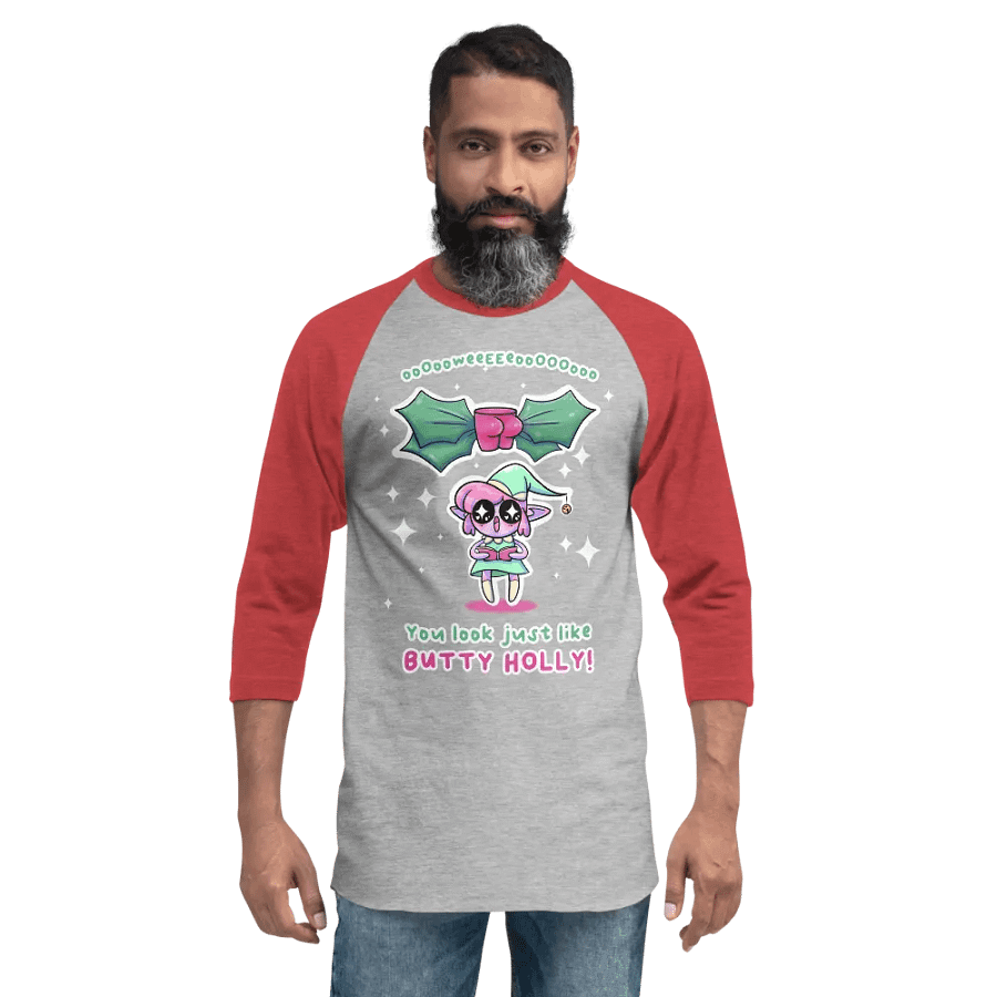 Butty Holly baseball tee product image (5)