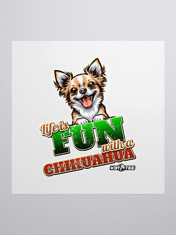 Fun Chihuahua Kiss Cut Stickers product image (1)