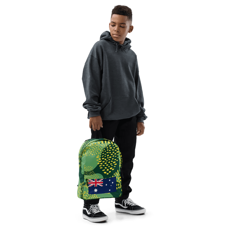 "Australia" Green and Gold Forever! Backpack product image (11)